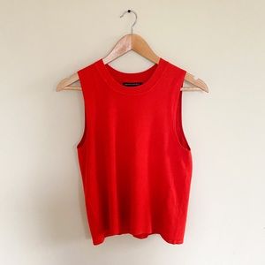 Banana Republic Red Knit Tank Top